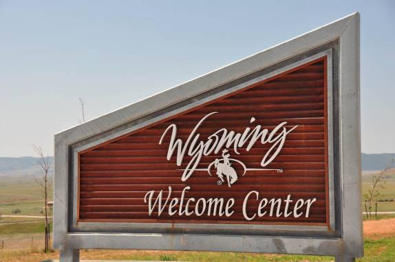 Chegando ao Wyoming, nos Estados Unidos